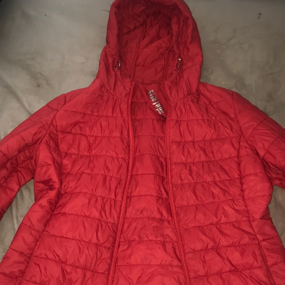 d.e.t.a.i.l.s intl rain jacket, size medium, red